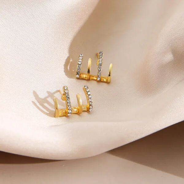 Crystal Bar Earrings