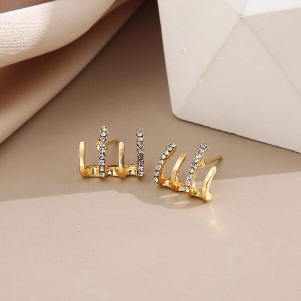 Crystal Bar Earrings