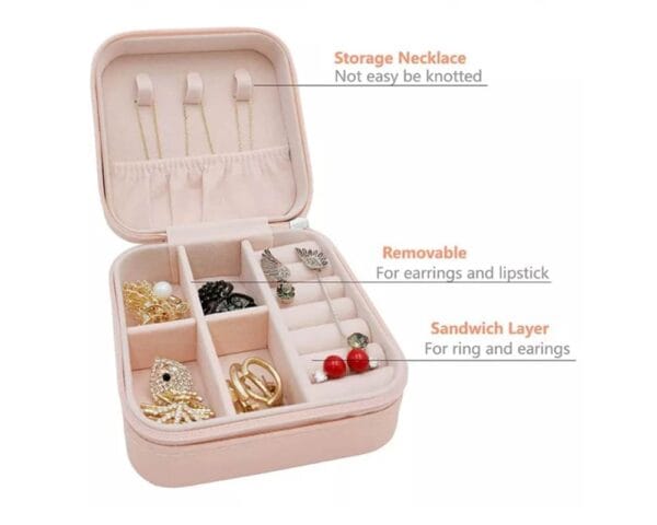 Mini Jewellery Box Organizer - Travel Size, Secure Storage & Tangle-Free