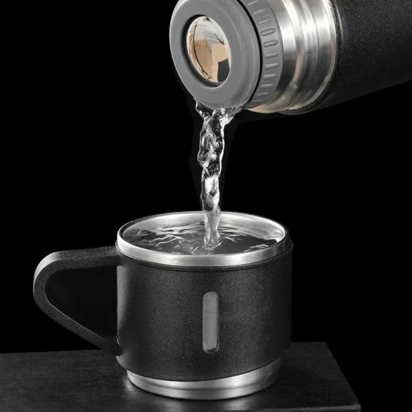 Vacuum Flask Set 500ml – 3 Cups & FREE Gift Bag