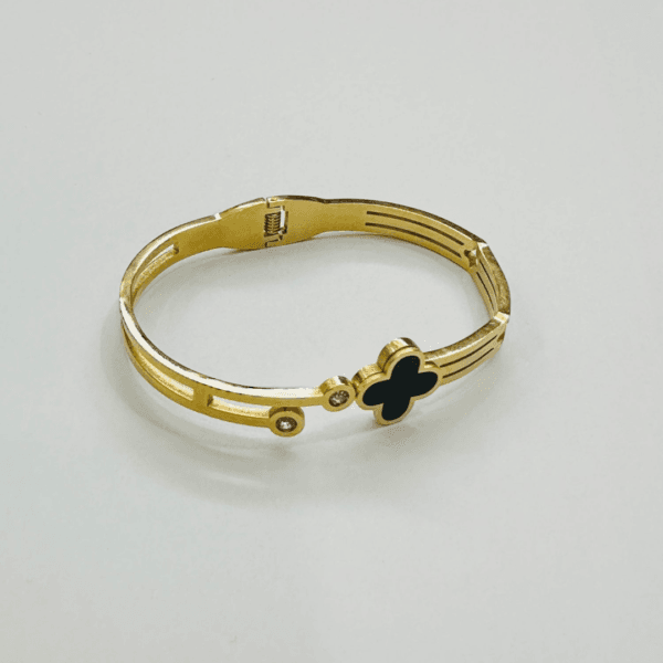 Double Charm Clover Bracelet