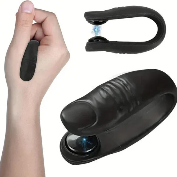 Sugar Control LI4 Acupressure Point Clip - Headache, Migraine, Arthritis Relief - Black
