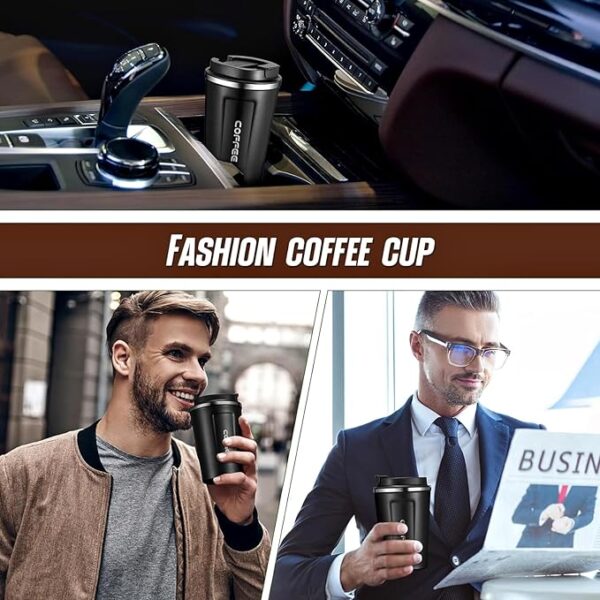 Smart Coffee Flask with Box 510ml: Hot or Cold Up to 6 Hours Leak-Proof