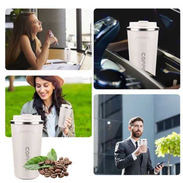Smart Coffee Flask with Box 510ml: Hot or Cold Up to 6 Hours Leak-Proof
