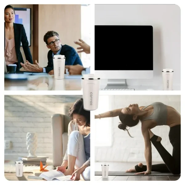 Smart Coffee Flask with Box 510ml: Hot or Cold Up to 6 Hours Leak-Proof