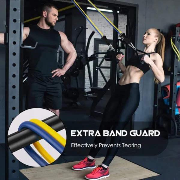 11-in-1 Portable Resistance Bands Set for Full Body Workouts – With Handles & Accessories
