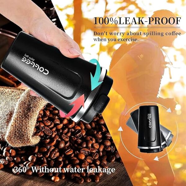 Smart Coffee Flask with Box 510ml: Hot or Cold Up to 6 Hours Leak-Proof