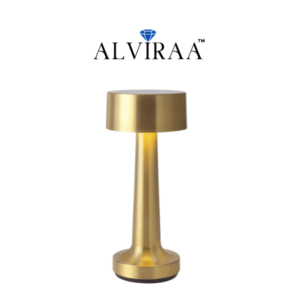 Hot Selling Dumbbell Touch Lamp – Gold Color | 3 Light Modes | Type-C Rechargeable | With Box | Free Delivery